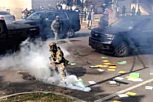 ‘Pattern of Extreme Brutality’: Tear Gas, Pepper Balls Among Weapons Deployed Against Protesters in Illinois